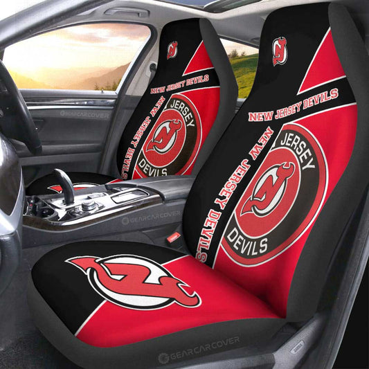 New Jersey Devils Car Seat Covers Custom Car Accessories For Fans - Gearcarcover - 2