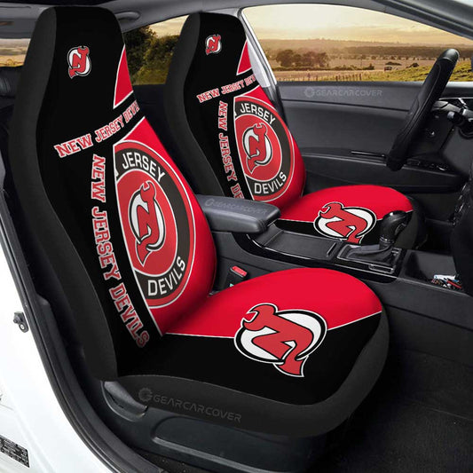 New Jersey Devils Car Seat Covers Custom Car Accessories For Fans - Gearcarcover - 1