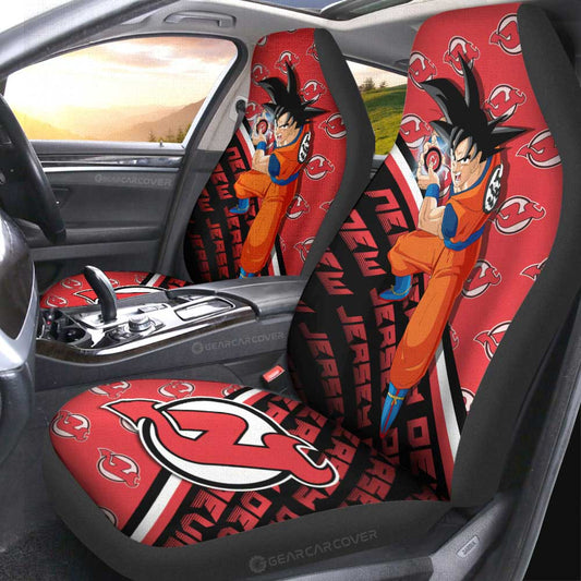 New Jersey Devils Car Seat Covers Goku Car Decorations For Fans - Gearcarcover - 2