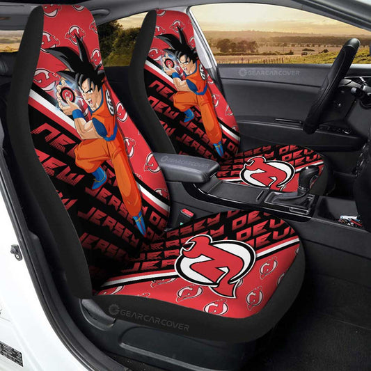 New Jersey Devils Car Seat Covers Goku Car Decorations For Fans - Gearcarcover - 1