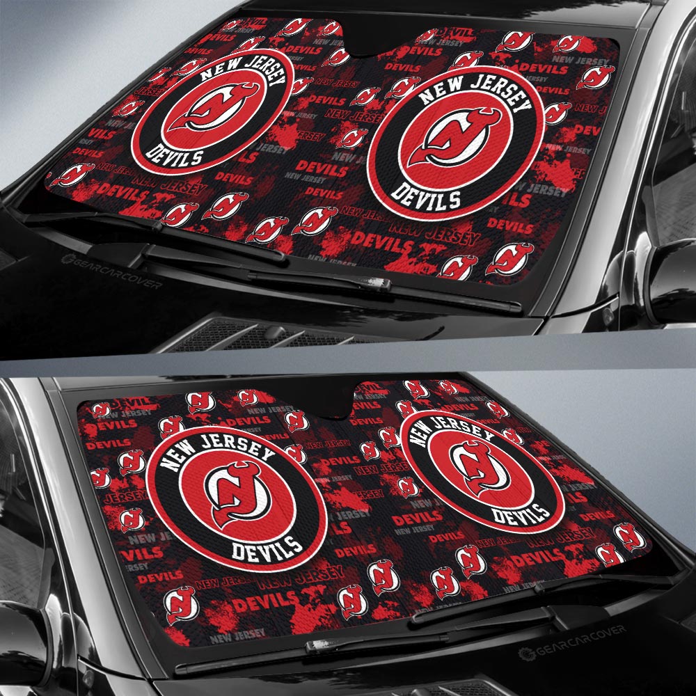 New Jersey Devils Car Sunshade Custom Car Accessories - Gearcarcover - 2