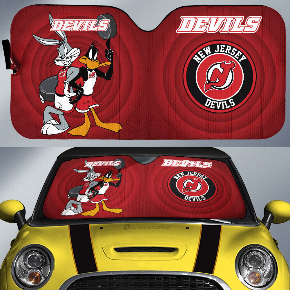 New Jersey Devils Car Sunshade Custom Car Accessories - Gearcarcover - 1