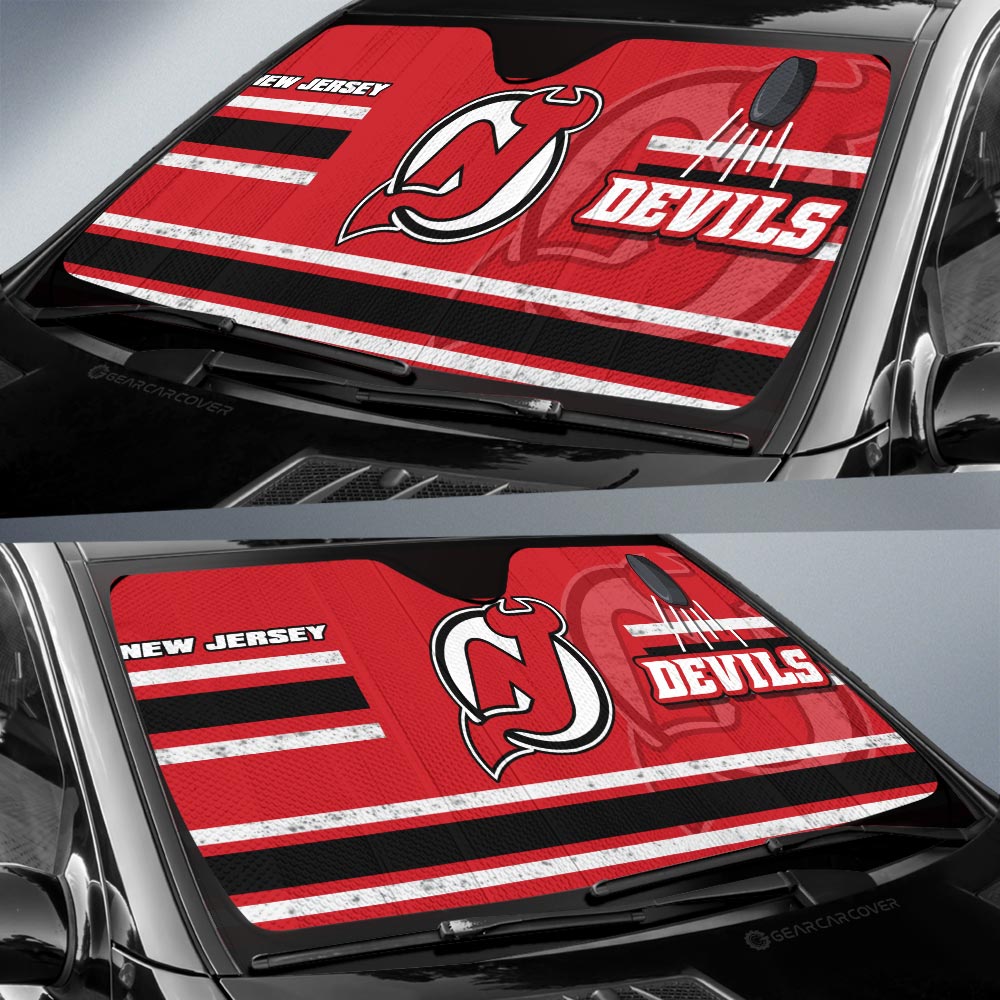 New Jersey Devils Car Sunshade Custom Car Accessories - Gearcarcover - 2