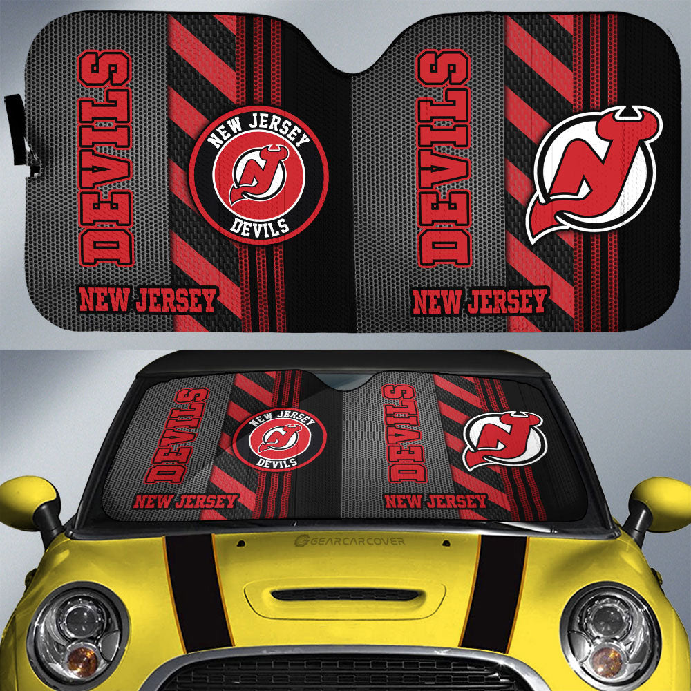 New Jersey Devils Car Sunshade Custom Car Accessories - Gearcarcover - 1