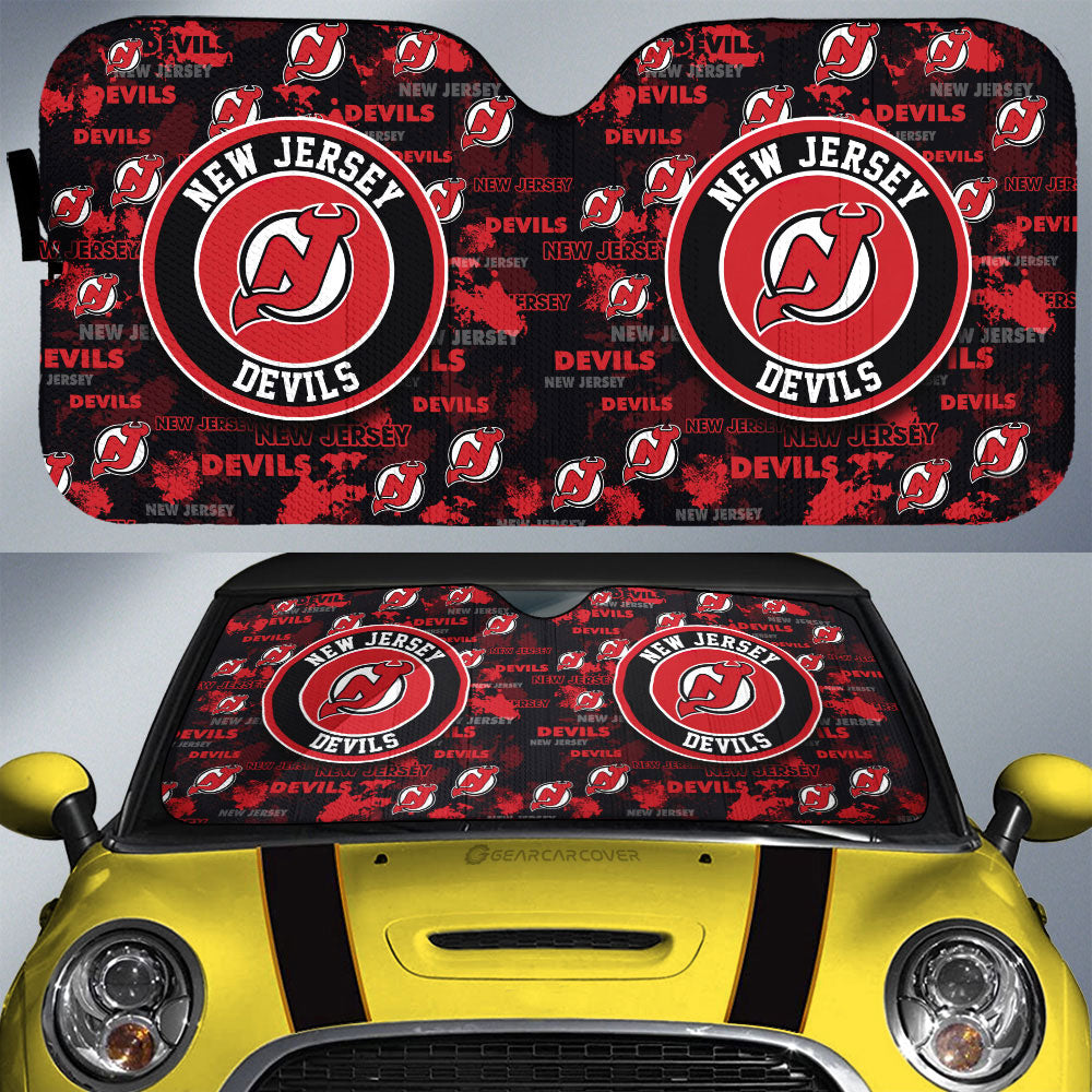 New Jersey Devils Car Sunshade Custom Car Accessories - Gearcarcover - 1