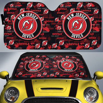New Jersey Devils Car Sunshade Custom Car Accessories - Gearcarcover - 1