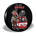 New Jersey Devils Spare Tire Covers Horror Characters Car Accessories - Gearcarcover - 3