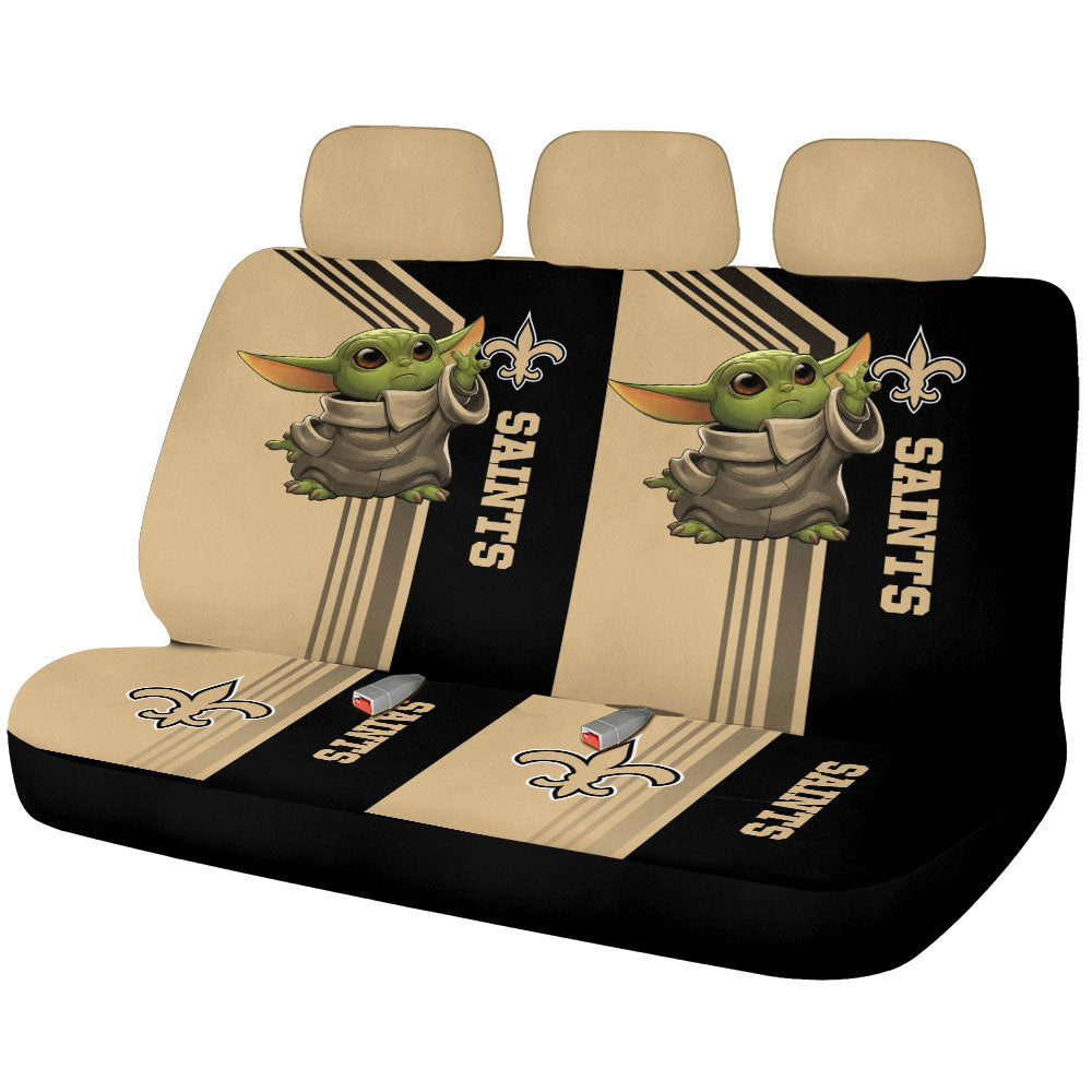 New Orleans Saints Car Back Seat Covers Custom Car Accessories - Gearcarcover - 1