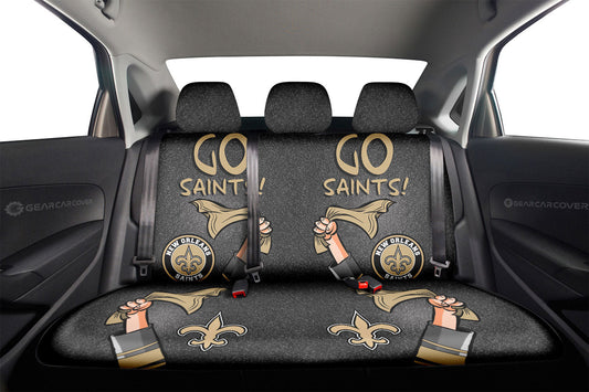 New Orleans Saints Car Back Seat Covers Custom Car Accessories - Gearcarcover - 2