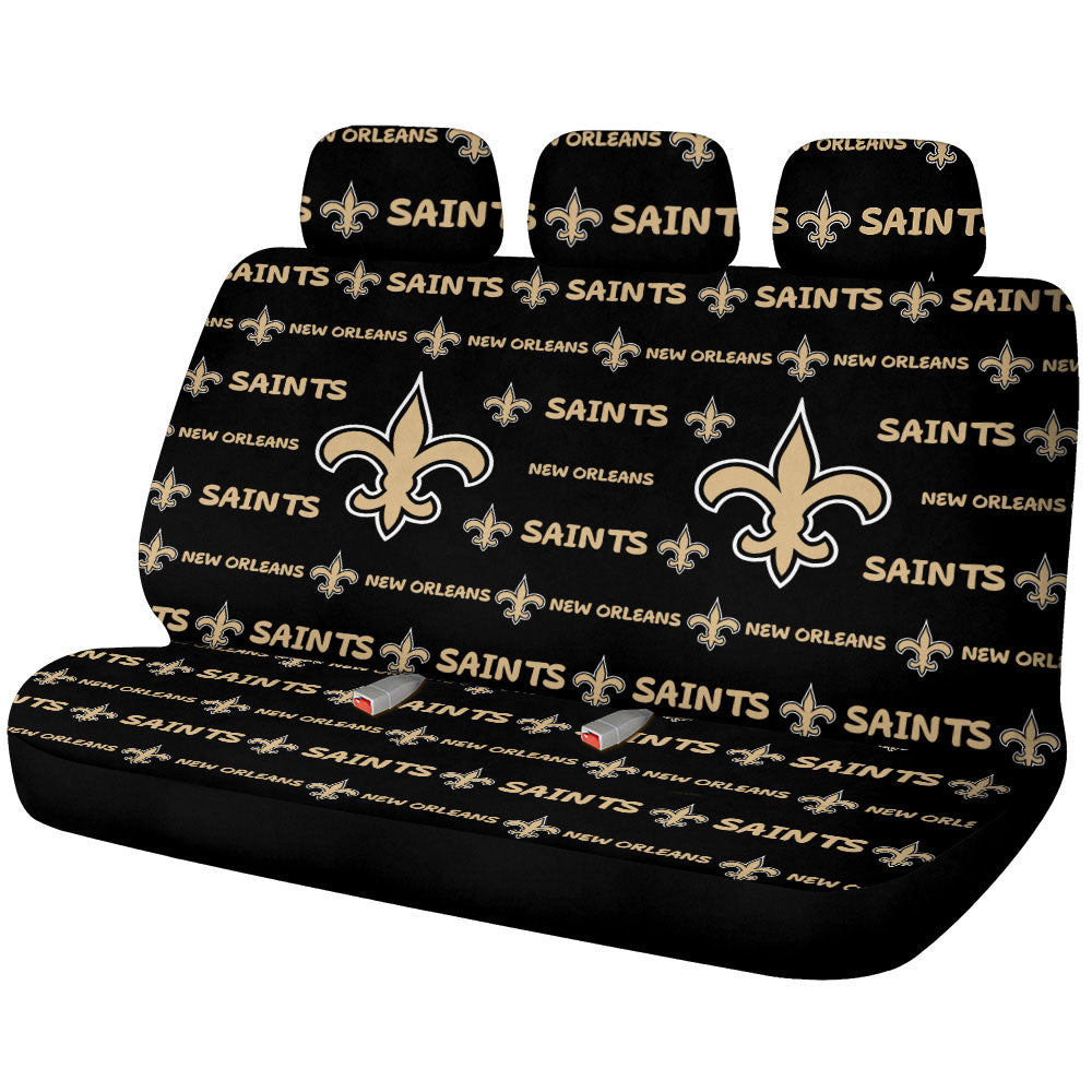New Orleans Saints Car Back Seat Covers Sporty Team Collection - Gearcarcover - 1