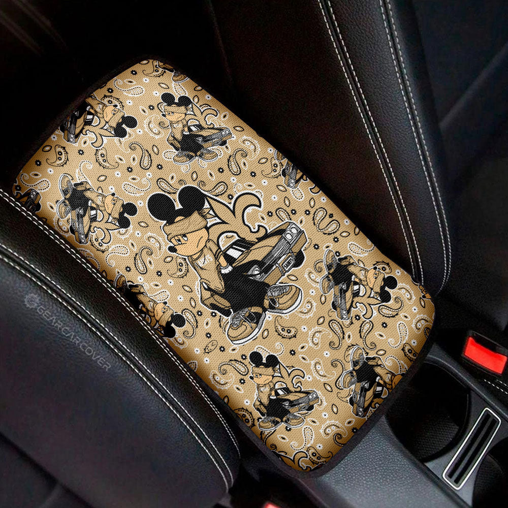 New Orleans Saints Car Center Console Cover Cartoon Theme Collection - Gearcarcover - 1