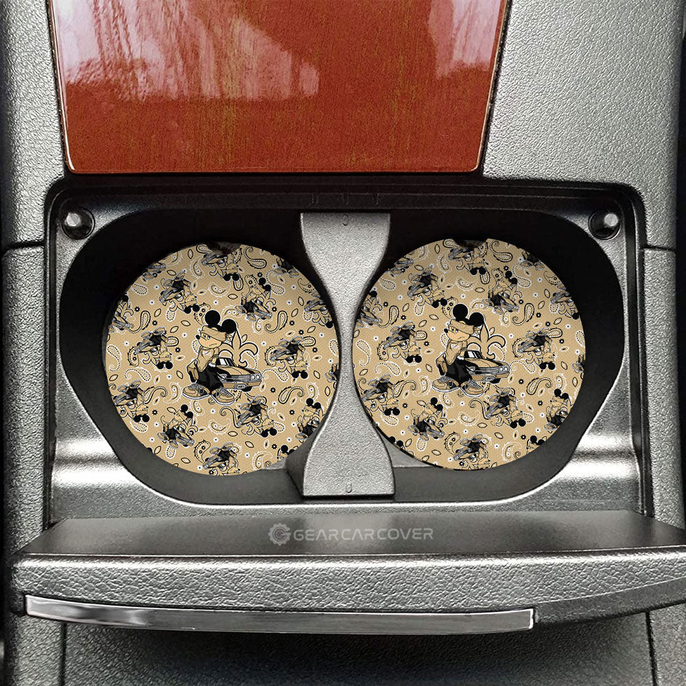 New Orleans Saints Car Coaster Set Cartoon Theme Collection - Gearcarcover - 1