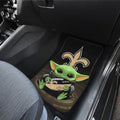 New Orleans Saints Car Floor Mats Baby Yoda Car Accessories For Fan - Gearcarcover - 3