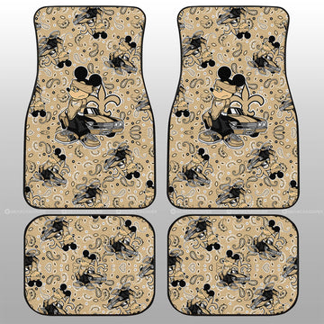 New Orleans Saints Car Floor Mats Cartoon Theme Collection - Gearcarcover - 1