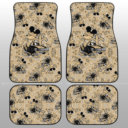 New Orleans Saints Car Floor Mats Cartoon Theme Collection - Gearcarcover - 1