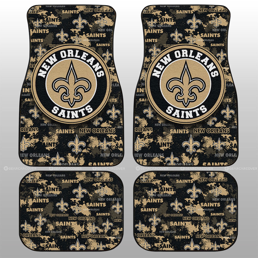 New Orleans Saints Car Floor Mats Custom Car Accessories - Gearcarcover - 1