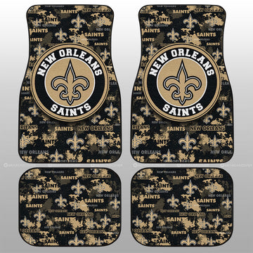 New Orleans Saints Car Floor Mats Custom Car Accessories - Gearcarcover - 1