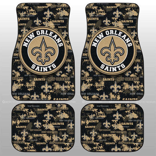 New Orleans Saints Car Floor Mats Custom Car Accessories - Gearcarcover - 1