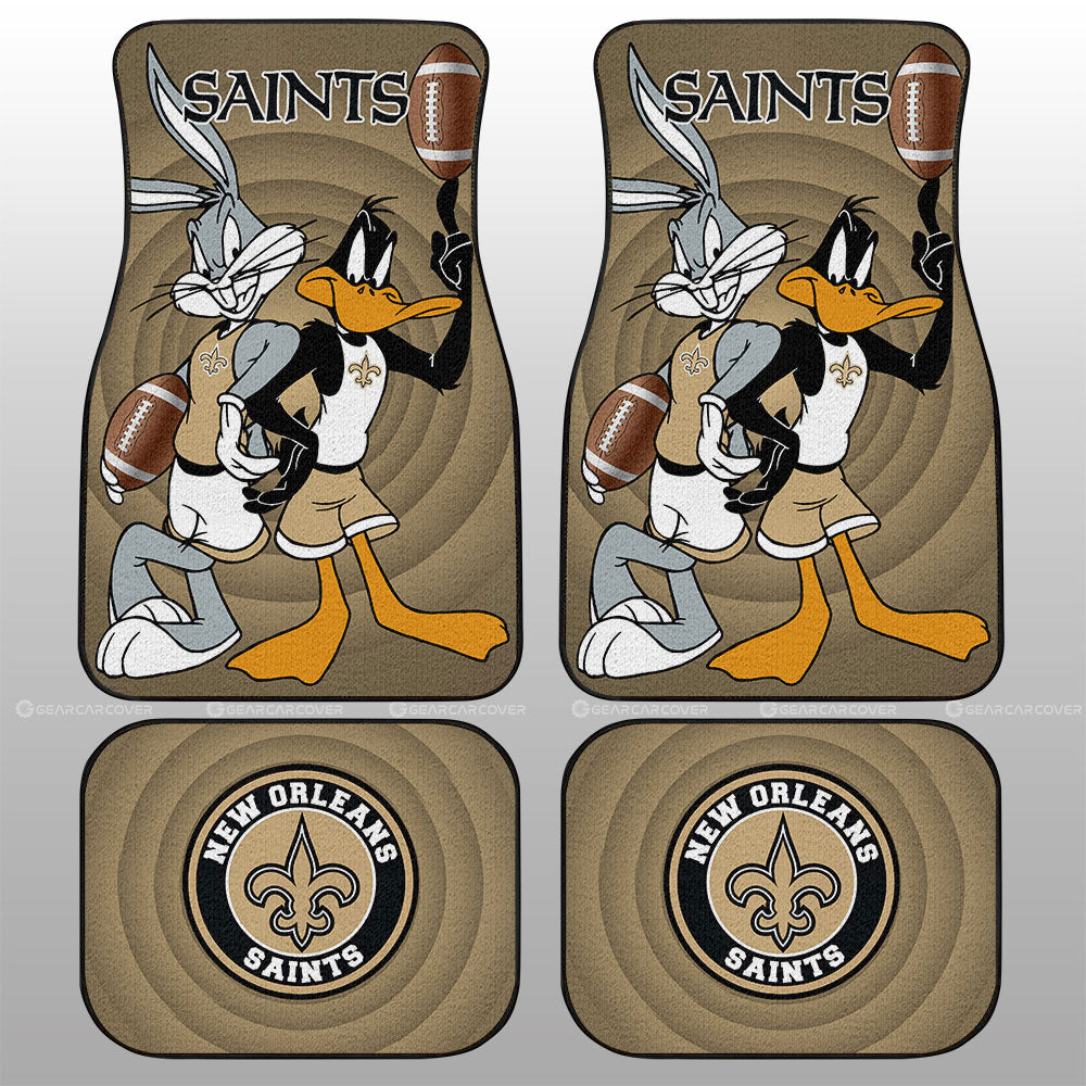 New Orleans Saints Car Floor Mats Custom Car Accessories - Gearcarcover - 1