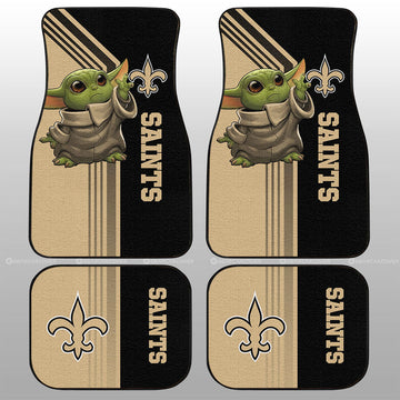 New Orleans Saints Car Floor Mats Custom Car Accessories - Gearcarcover - 1