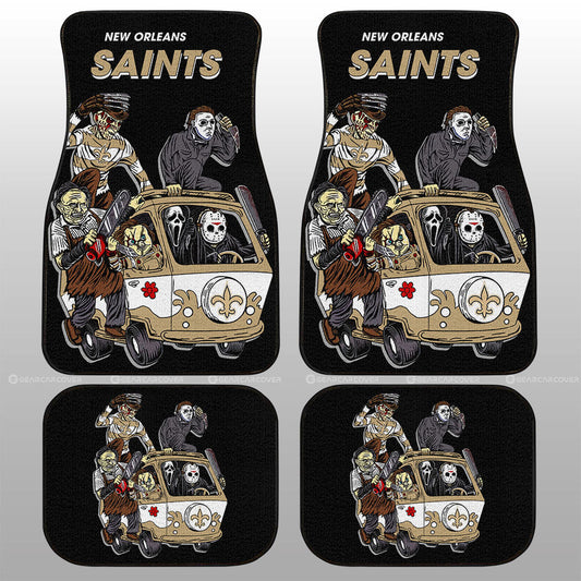 New Orleans Saints Car Floor Mats Custom Car Accessories - Gearcarcover - 1