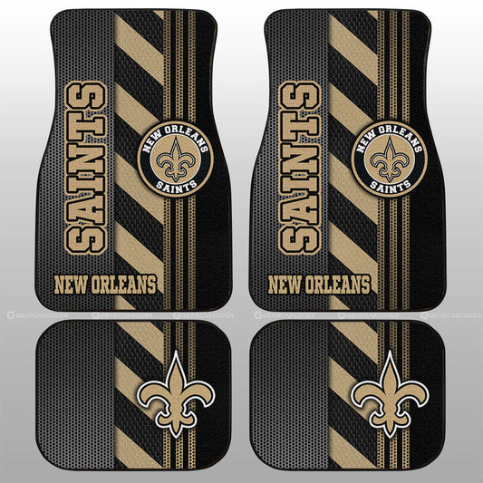 New Orleans Saints Car Floor Mats Custom Car Accessories - Gearcarcover - 1