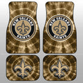 New Orleans Saints Car Floor Mats Custom Tie Dye Car Accessories - Gearcarcover - 1