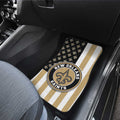 New Orleans Saints Car Floor Mats Custom US Flag Style - Gearcarcover - 3
