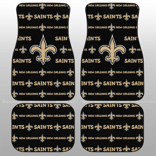 New Orleans Saints Car Floor Mats Sporty Team Collection - Gearcarcover - 1