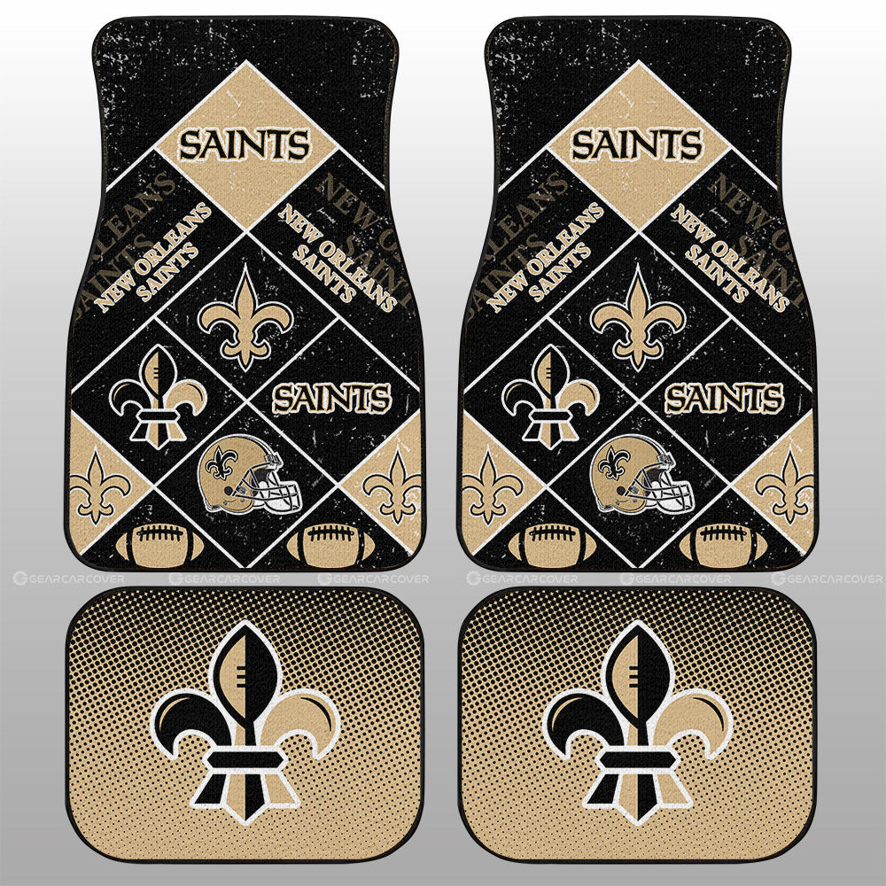 New Orleans Saints Car Floor Mats Sporty Team Collection - Gearcarcover - 1
