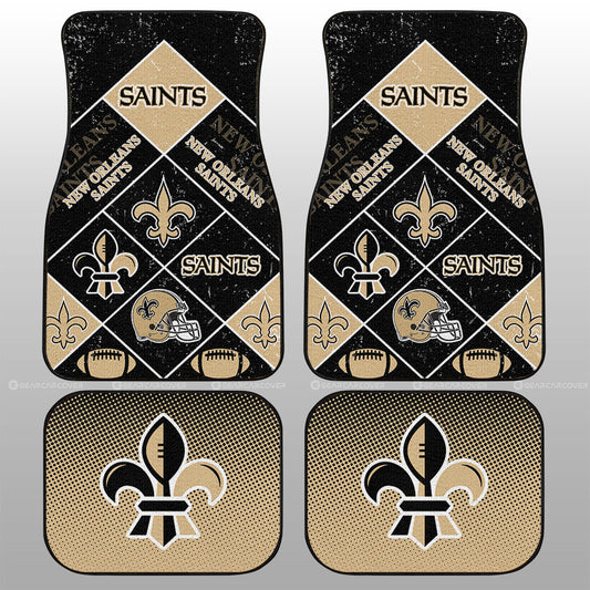 New Orleans Saints Car Floor Mats Sporty Team Collection - Gearcarcover - 1