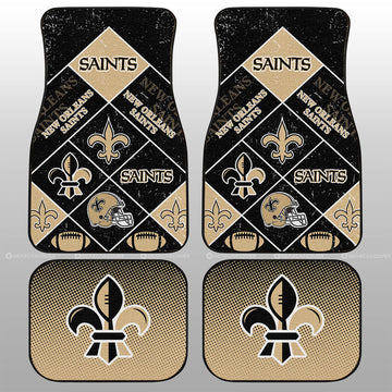New Orleans Saints Car Floor Mats Sporty Team Collection - Gearcarcover - 1
