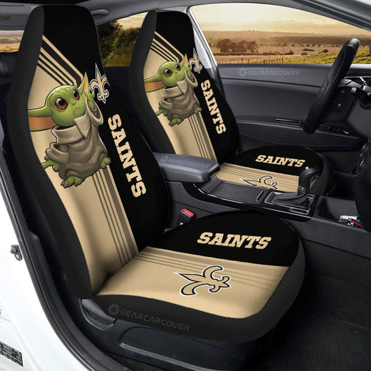 New Orleans Saints Car Seat Covers Baby Yoda Car Accessories - Gearcarcover - 2