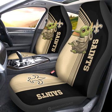 New Orleans Saints Car Seat Covers Baby Yoda Car Accessories - Gearcarcover - 1