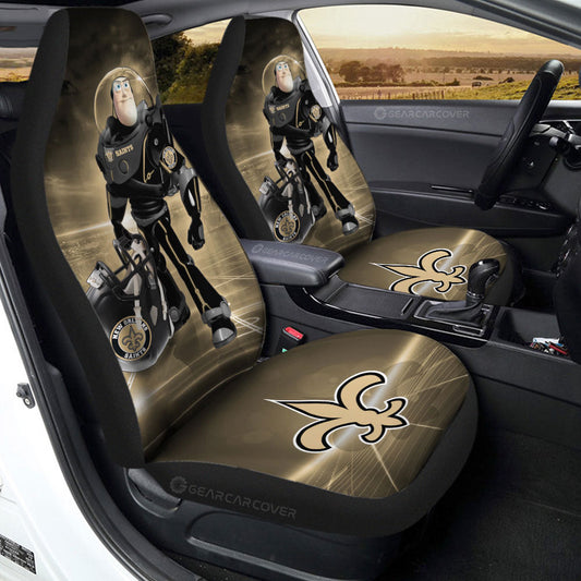 New Orleans Saints Car Seat Covers Buzz Lightyear Car Accessories For Fan - Gearcarcover - 2