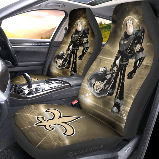 New Orleans Saints Car Seat Covers Buzz Lightyear Car Accessories For Fan - Gearcarcover - 1