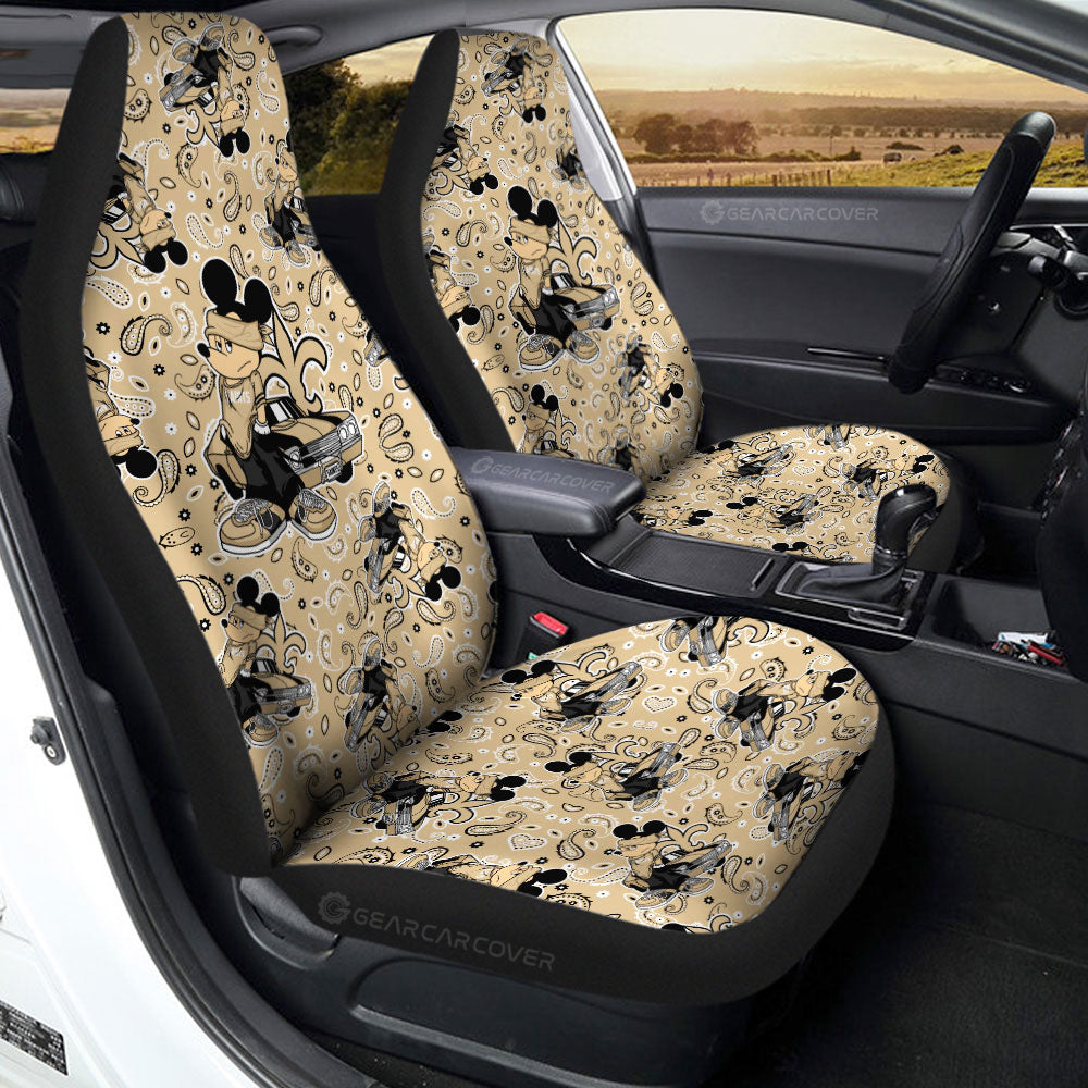 New Orleans Saints Car Seat Covers Cartoon Theme Collection - Gearcarcover - 2