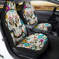 New Orleans Saints Car Seat Covers Custom Sugar Skull Car Accessories - Gearcarcover - 2