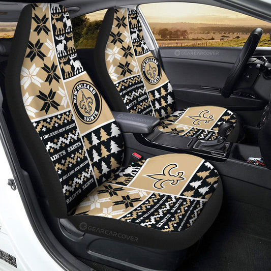 New Orleans Saints Car Seat Covers Custom Ugly Style Car Accessories - Gearcarcover - 2