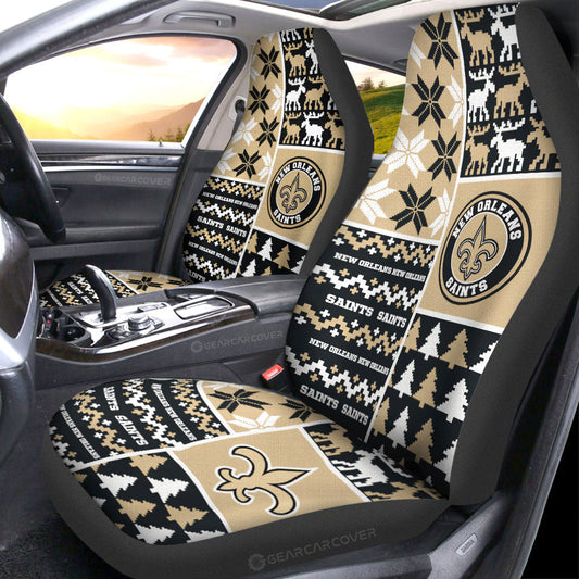 New Orleans Saints Car Seat Covers Custom Ugly Style Car Accessories - Gearcarcover - 1