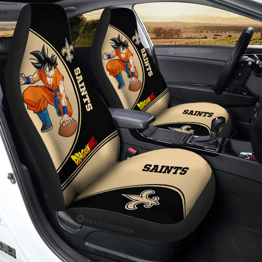 New Orleans Saints Car Seat Covers Goku Car Accessories For Fans - Gearcarcover - 2