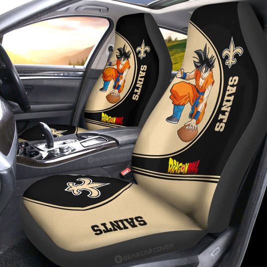 New Orleans Saints Car Seat Covers Goku Car Accessories For Fans - Gearcarcover - 1