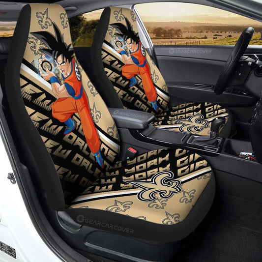 New Orleans Saints Car Seat Covers Goku Car Accessories For Fans - Gearcarcover - 1