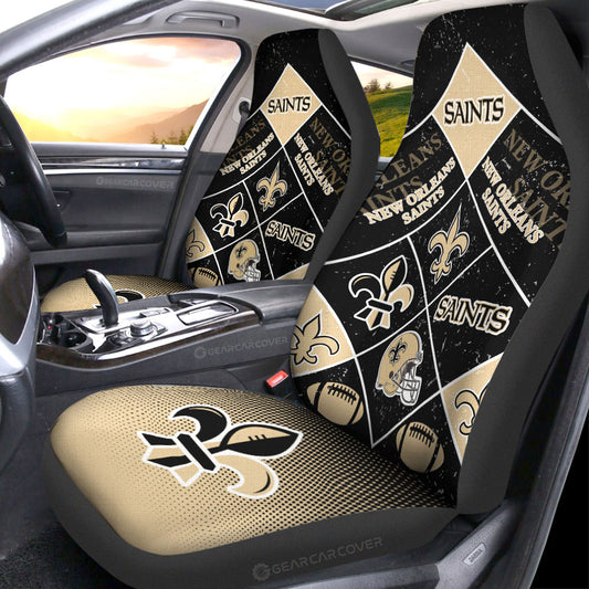 New Orleans Saints Car Seat Covers Sporty Team Collection - Gearcarcover - 1