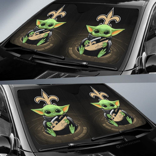 New Orleans Saints Car Sunshade Custom Car Accessories For Fan - Gearcarcover - 2