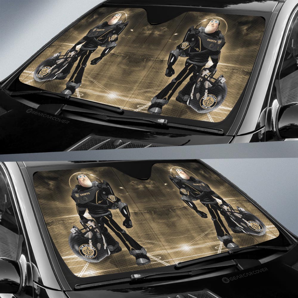 New Orleans Saints Car Sunshade Custom Car Accessories For Fan - Gearcarcover - 2