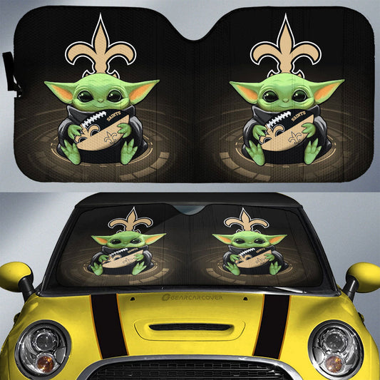 New Orleans Saints Car Sunshade Custom Car Accessories For Fan - Gearcarcover - 1