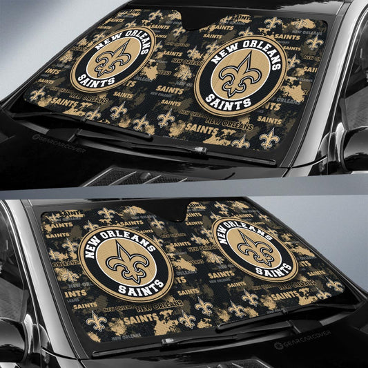 New Orleans Saints Car Sunshade Custom Car Accessories - Gearcarcover - 2