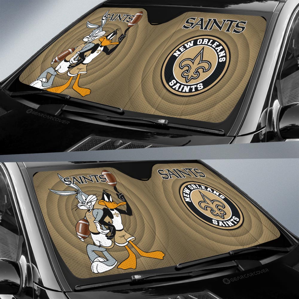 New Orleans Saints Car Sunshade Custom Car Accessories - Gearcarcover - 2