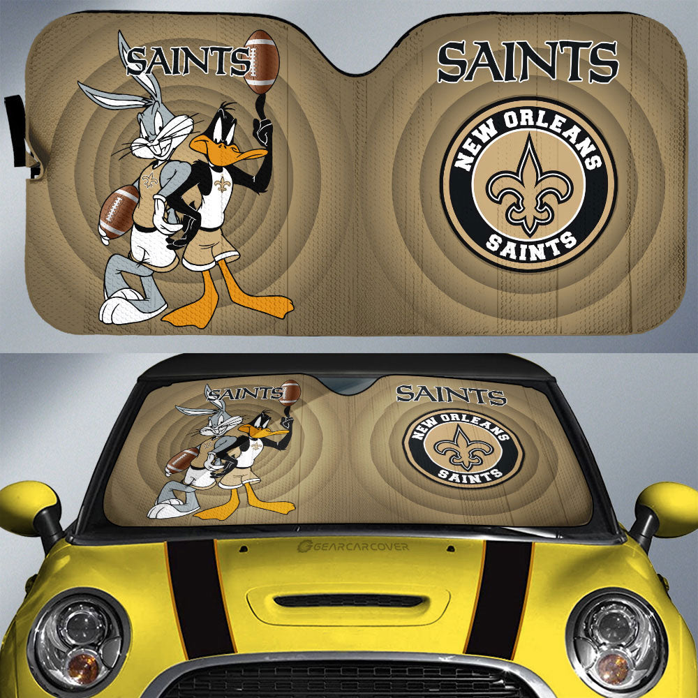 New Orleans Saints Car Sunshade Custom Car Accessories - Gearcarcover - 1